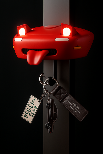 Coche cuelga llaves con luz